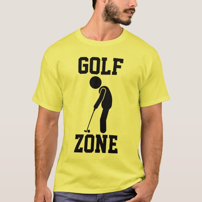 T-shirt Zone de golf - Golf drôle (Devant)