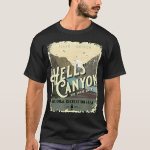 T-shirt Zone de récréation nationale de Hells Canyon Idaho