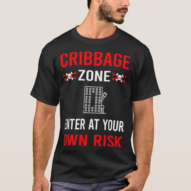 T-shirt Zone de risque Cribbage (Devant)