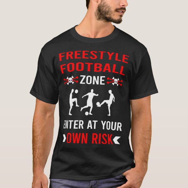 T-shirt Zone de risque Football libre (Devant)