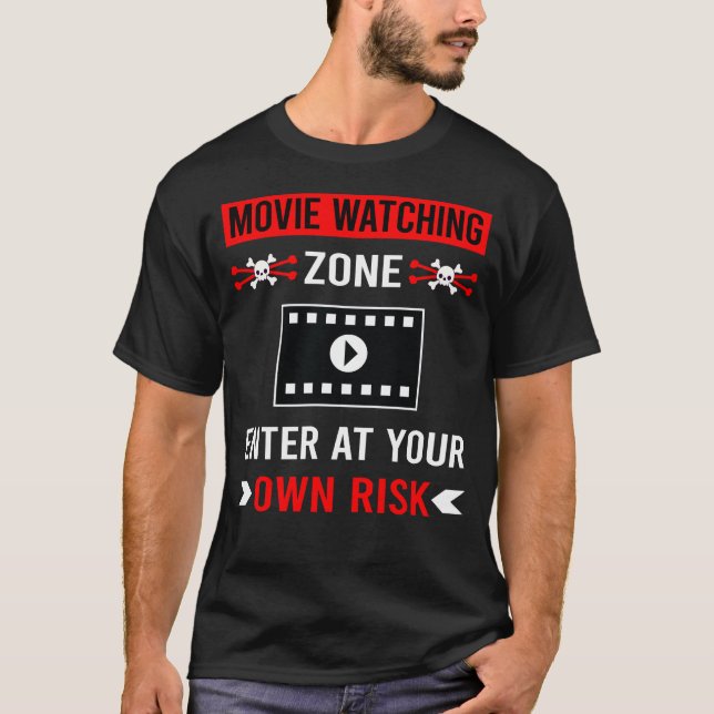 T-shirt Zone de risque Regarder les films (Devant)