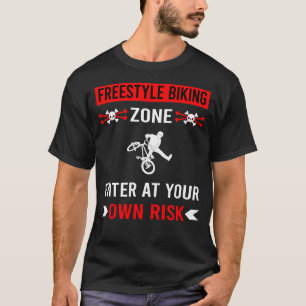 T-shirt Zone de risque vélo freestyle cycliste