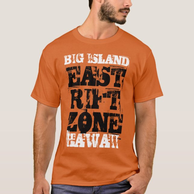 T-SHIRT ZONE DE RIVE EST GRANDE ÎLE HAWAII (Devant)