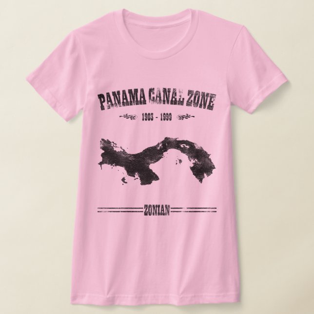 T-shirt Zone du canal de Panama, 1903 - 1999 & Zonien (Poser)