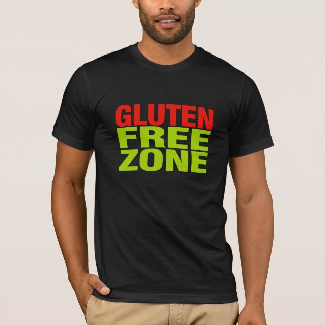 T-shirt Zone franche de gluten (maladie coeliaque) (Devant)