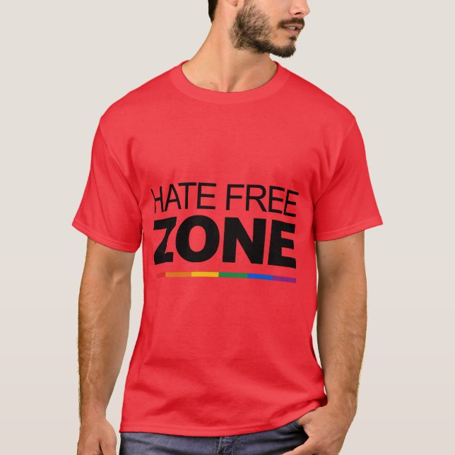 T-SHIRT ZONE FRANCHE DE HAINE (Devant)