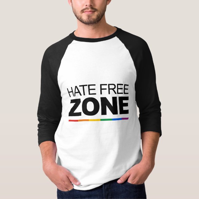 T-SHIRT ZONE FRANCHE DE HAINE (Devant)