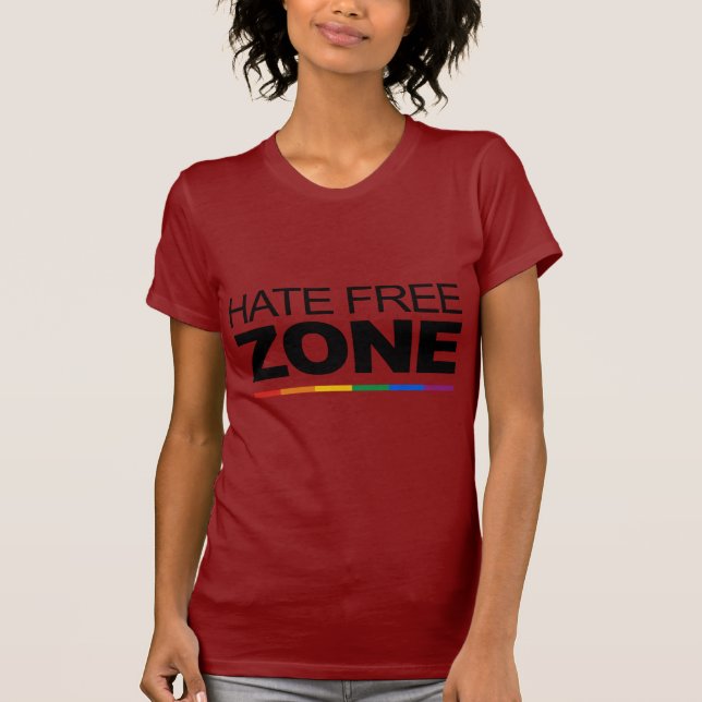 T-SHIRT ZONE FRANCHE DE HAINE (Devant)
