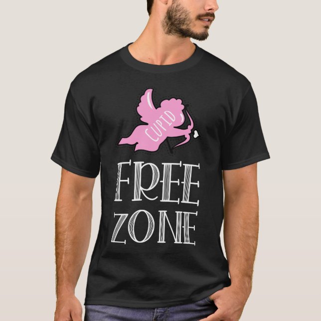 T-shirt Zone franche - Journée anti-Valentin (Devant)