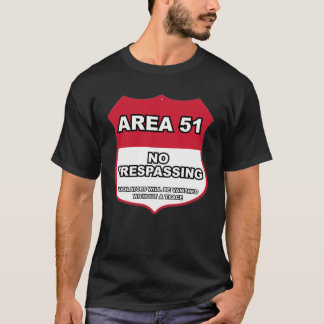 T-shirt Zone interdite Area 51