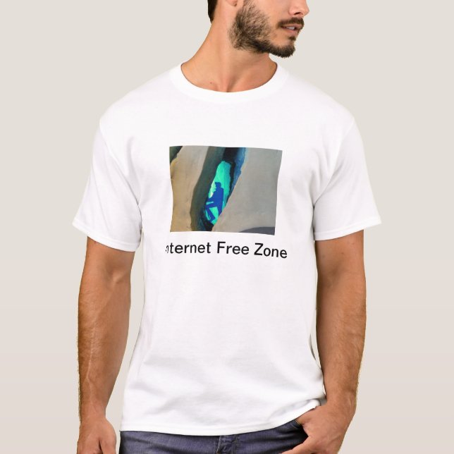 T-shirt zone Internet libre (Devant)