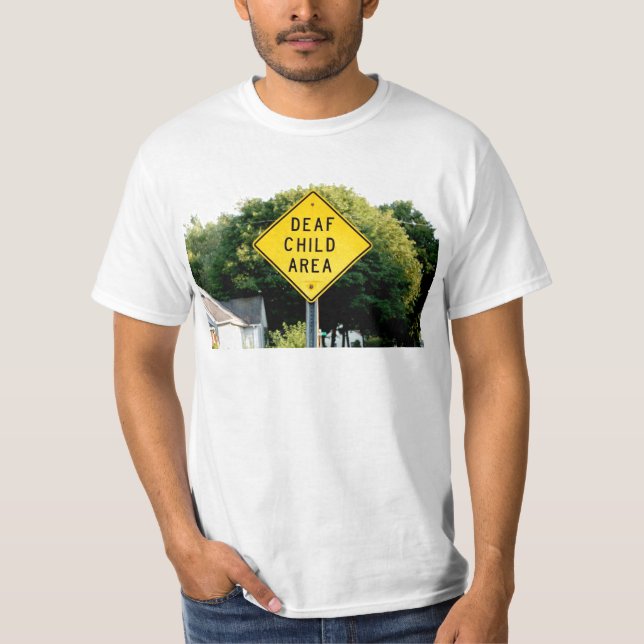 T-shirt Zone pour enfants sourds (Devant)