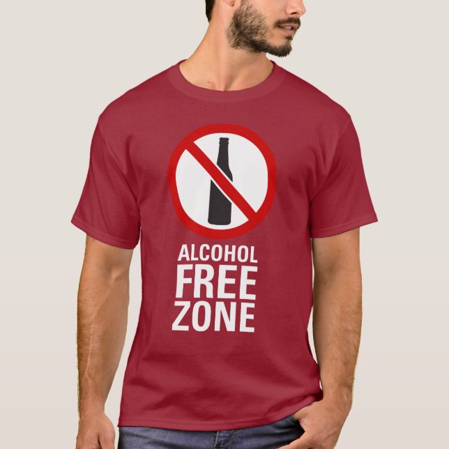 T-shirt Zone sans alcool (Devant)