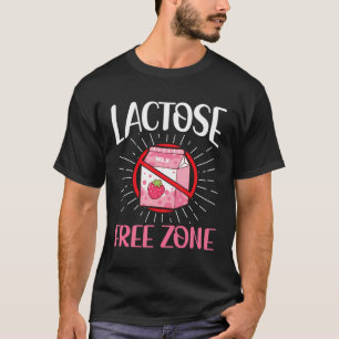 T-shirt Zone sans lactose - Lait sans lactose Intolérant