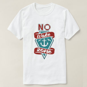T-shirt Zone sans sillage - Ancre nautique et bouée de sau