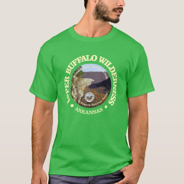 T-shirt Zone sauvage d'Upper Buffalo WA (Devant)