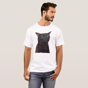 T-shirt Zoned Out Chat, Black Cat Zoned Out Mème