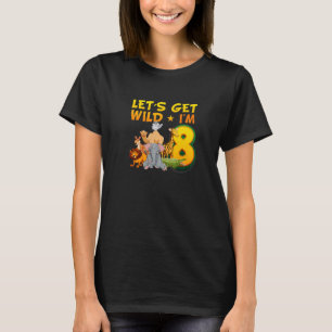 T-shirt Zoo 8 ans Anniversaire Safari Jungle Animal 8e b