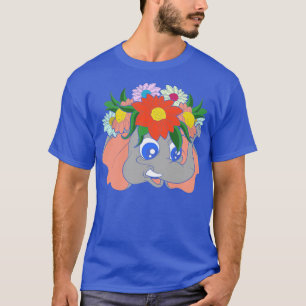 T-shirt Zoo Afirca Fleurs animales Eléphant