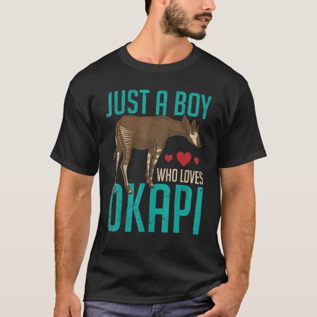 T-shirt Zoo Animal  Boys Africa Safari Zoo Keeper Cute Oka (Devant)