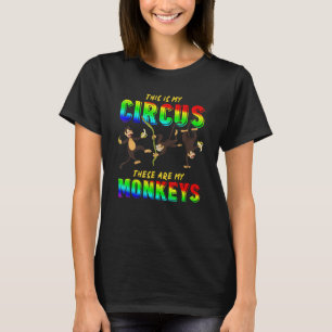 T-shirt Zoo Animal C'Est Mon Cirque Ce Sont Mes Singes