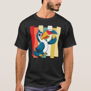 T-shirt Zoo animal exotique Oiseau Toucan Retro Touc tropi