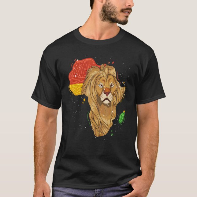 T-shirt Zoo Animal Lion Africa Safari Animal Lion (Devant)