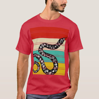 T-shirt Zoo Animal Reptile Cadeau Retro Snake