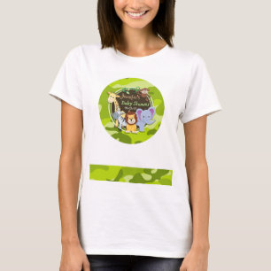 T-shirt Zoo Animaux; camo vert vif, camouflage