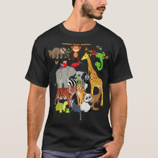 T-shirt Zoo Animaux Faune Fête d'anniversaire Zoo Day 26 A
