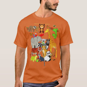 T-shirt Zoo Animaux Faune Fête d'anniversaire Zoo Day 26 A