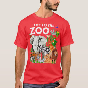 T-shirt Zoo Animaux Safari Party Une Journée Au Zoo Safari