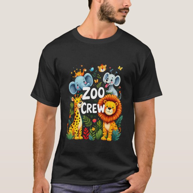 T-shirt Zoo CREW Animaux de Zoo 1 (Devant)