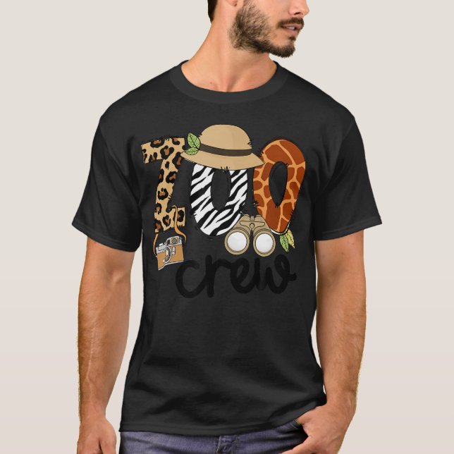 T-shirt Zoo Crew Leonard Safari Animal Kingdom Zoo Keeper (Devant)