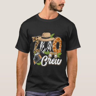 T-shirt Zoo Crew Safari Animals Wildlife Animal Wild Field