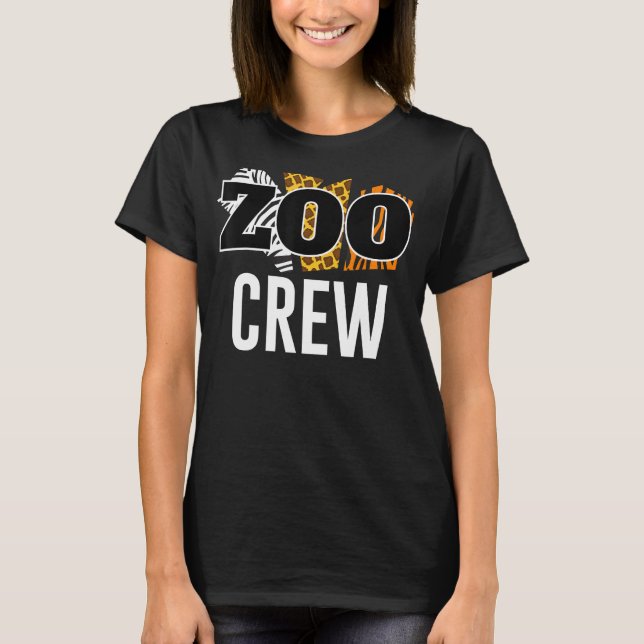 T-shirt Zoo Crew Safari Motif animal Zoologiste (Devant)