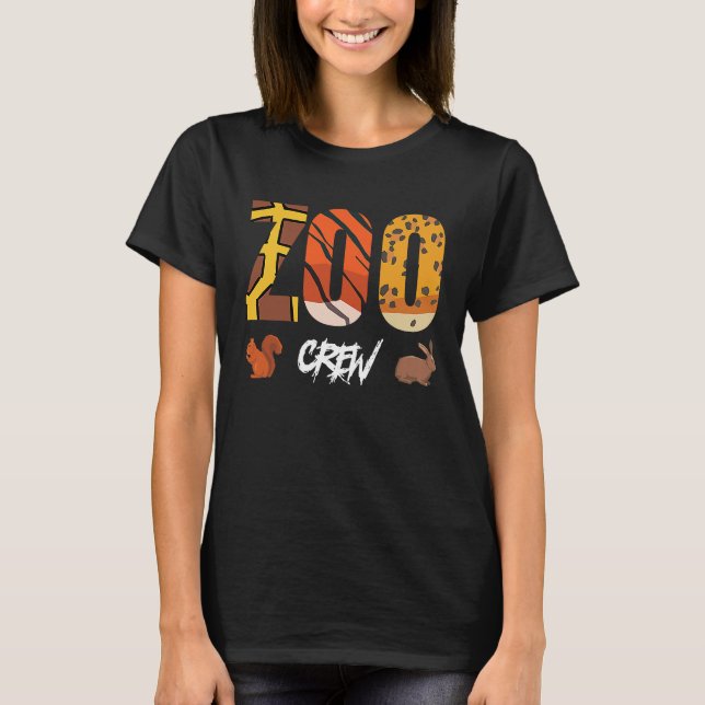 T-shirt Zoo Crew  Wildlife Zoo Group (Devant)