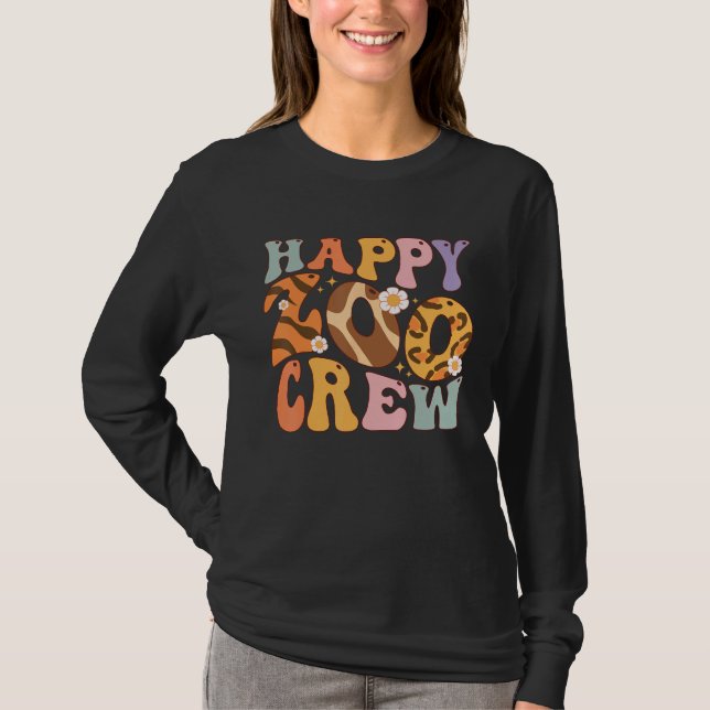 T-shirt Zoo Day Family First Zoo Field Trip Groovy Wild Sa (Devant)
