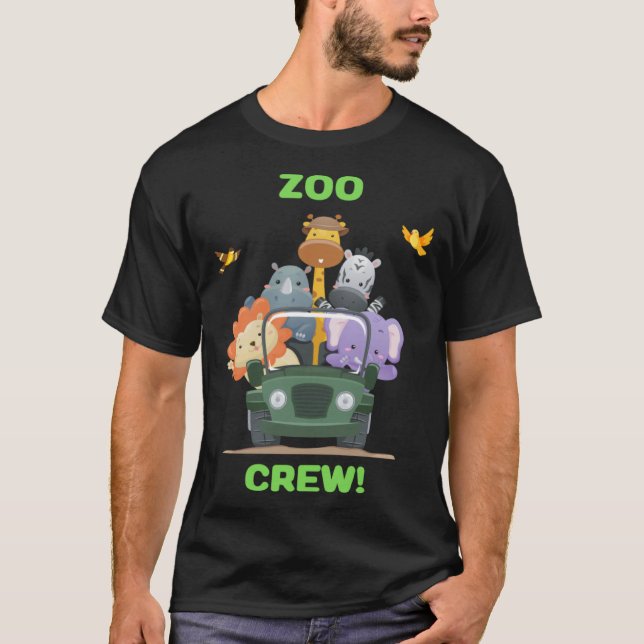 T-shirt Zoo Day Out  & Cute Zoo Crew (Devant)