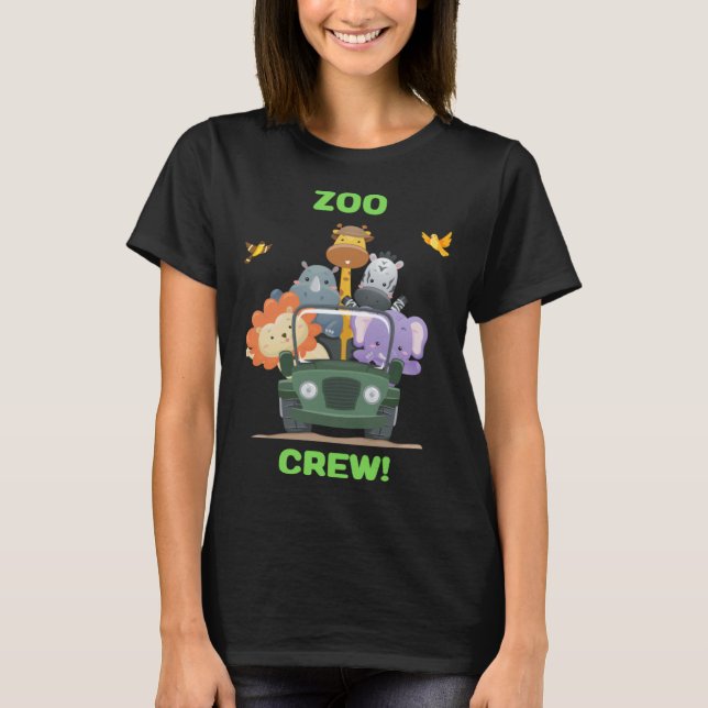 T-shirt Zoo Day Out  & Cute Zoo Crew (Devant)