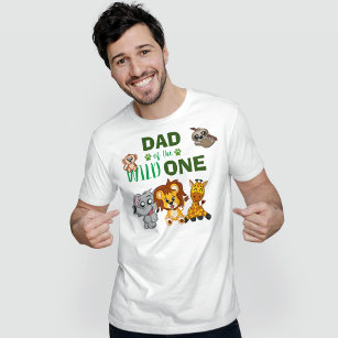 T-shirt Zoo de Safari de la jungle mignonne Papa animal sa