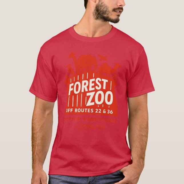 T-shirt Zoo forestier - Gallitzin, PA (Devant)