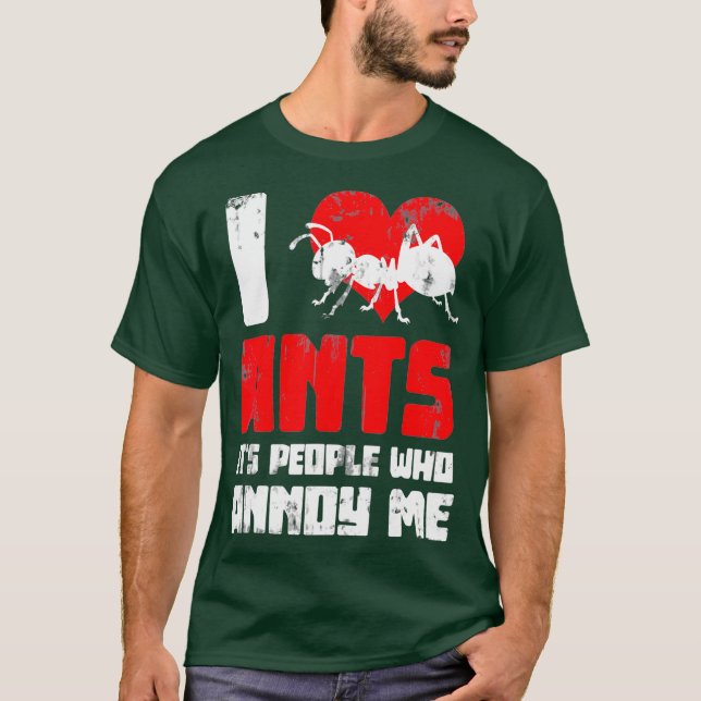 T-shirt Zoo Keeper Ant Garder Hobby Cadeau Idée Ants (Devant)