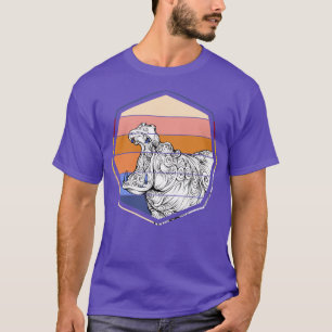 T-shirt Zoo Keeper Cadeau Afrique Animal Hippopotamus