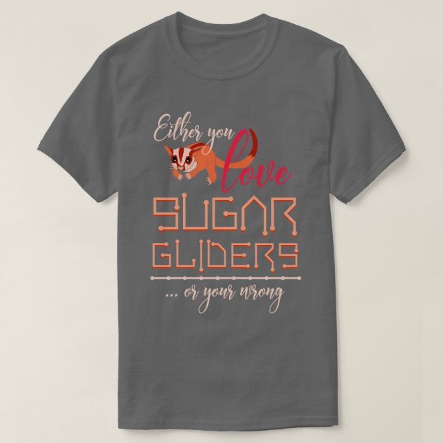 T-shirt Zoo Keeper Cadeau Australie Animal Sugar Glider (Design devant)