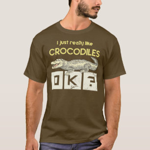 T-shirt Zoo Keeper Cadeau Reptiles africains Crocodile