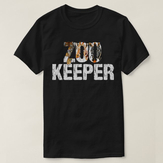T-shirt Zoo Keeper Costume Safari Faune Zookeeper Costu (Design devant)