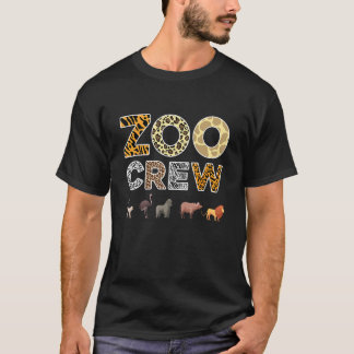 T-shirt Zoo Keeper Crew Animal Print for Kids or Adults Zo