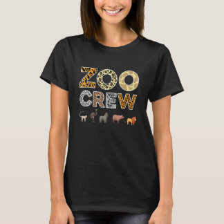T-shirt Zoo Keeper Crew Animal Print for Kids or Adults Zo