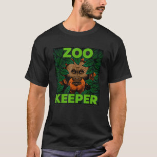 T-shirt Zoo Keeper Funny Jungle Singe Amoureux des animaux
